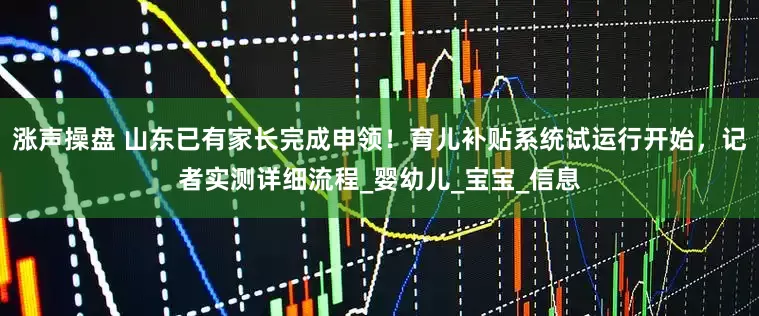 涨声操盘 山东已有家长完成申领！育儿补贴系统试运行开始，记者实测详细流程_婴幼儿_宝宝_信息
